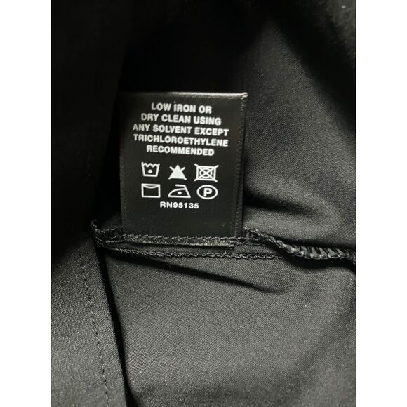 Lafayette 148 New York Black Structured Zip-Front Jacket 3/4 Sleeve Size 16 - Picture 7 of 8